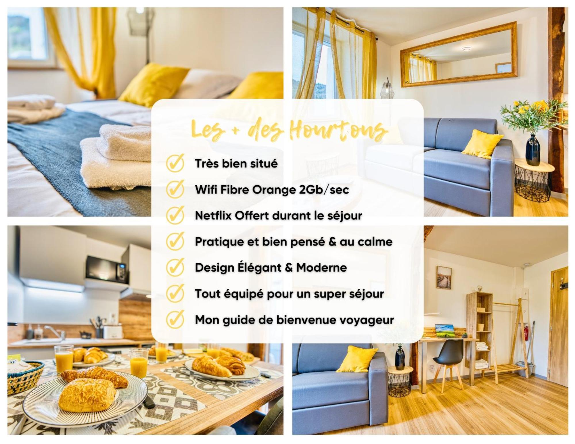 Les Hourtous Netflix Wi-Fi Fibre Terasse 4 Pers Apartment Banassac Bagian luar foto